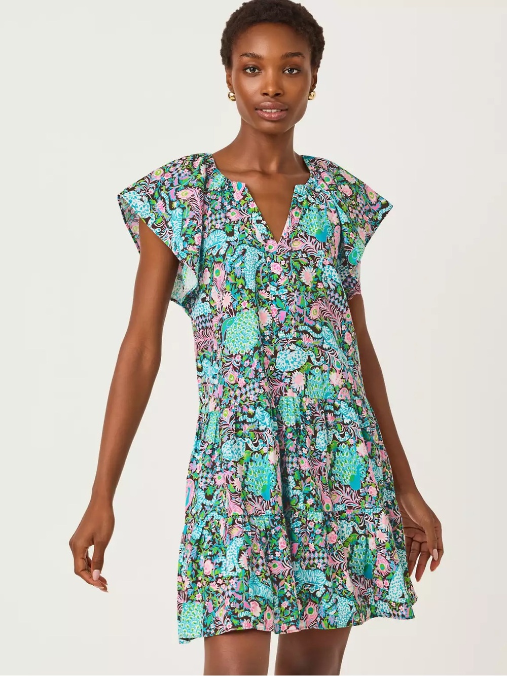 NWT! Lilly Pulitzer Flutter Sleeve 100% Linen Dress